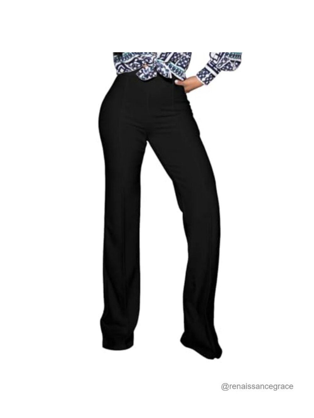 Women's High Waisted Bootcut Stretch Pull On Dress Pants Casual Work Pants